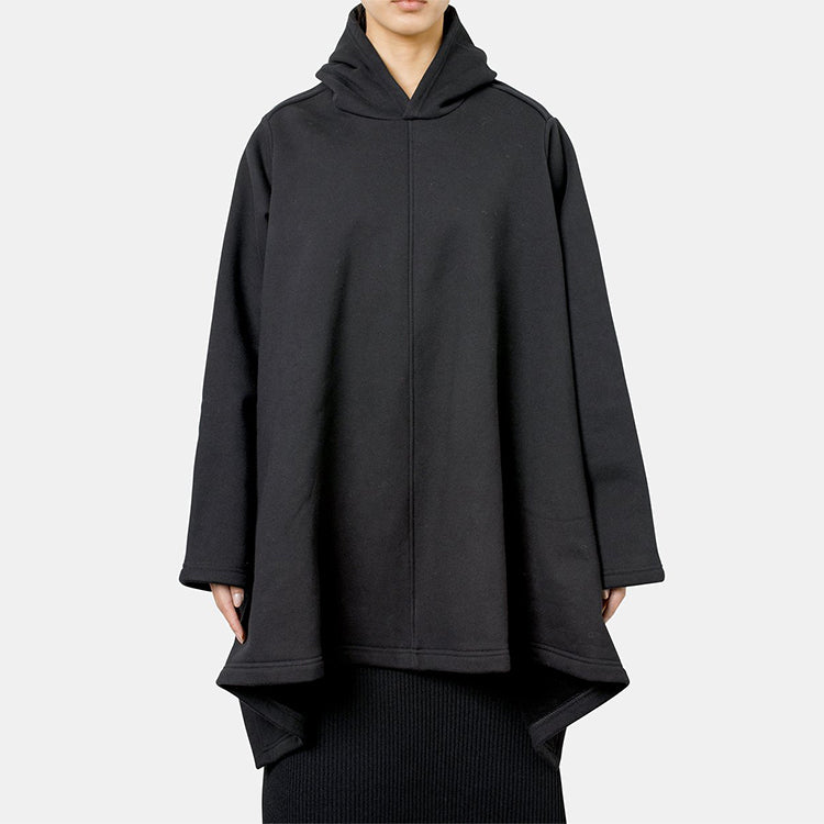 (WMNS) Balenciaga SS21 Solid Color hooded Loose Fit Hoodie Black 645156TJV451000