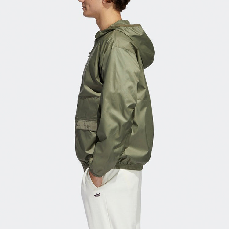 adidas originals Athleisure Casual Sports Jacket Green GD3554