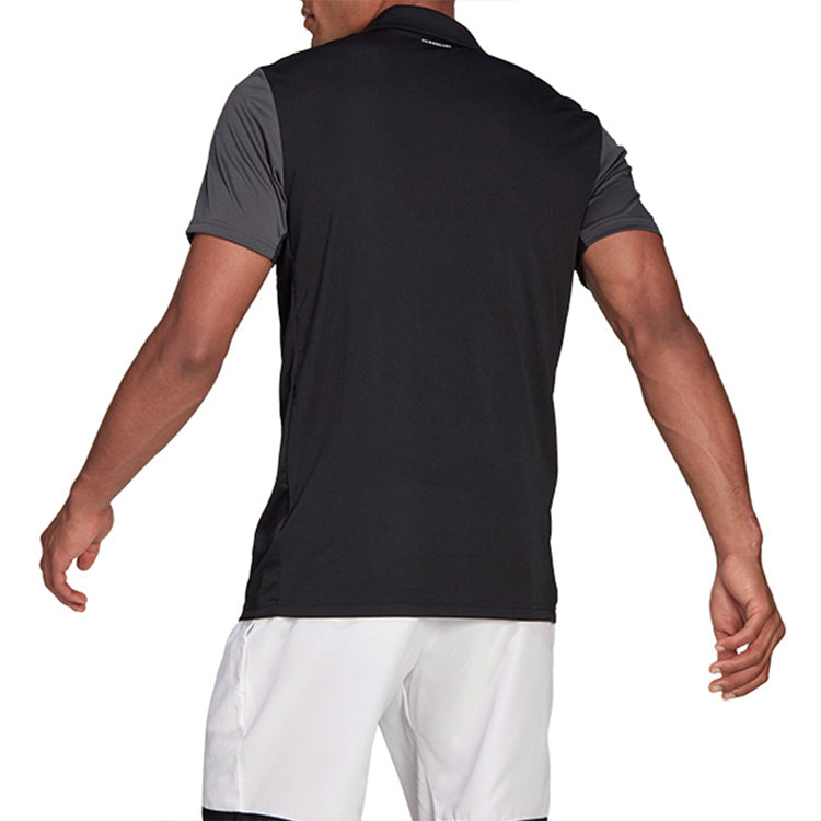 adidas Quick Dry Breathable Sports Short Sleeve Polo Shirt Black GL5437