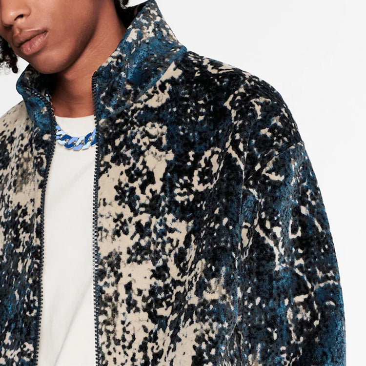 LOUIS VUITTON LV Persian Carpet Jacquard Sports Top (Official Website Limited) For Men Blue 1A5VH