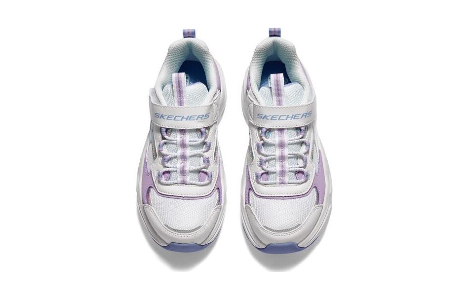 (GS) Skechers Casual Trainers 'White Purple' 303901L-WLV