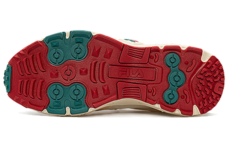(WMNS) Fila Retro Running Shoes Golden/Red/Green T12W031109FAG