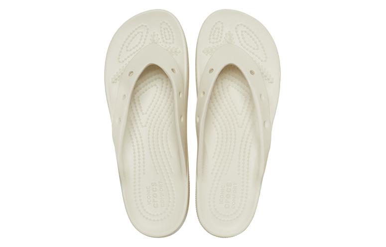 (WMNS) Crocs Classic Platform Flip (Beige) 207714-2Y2