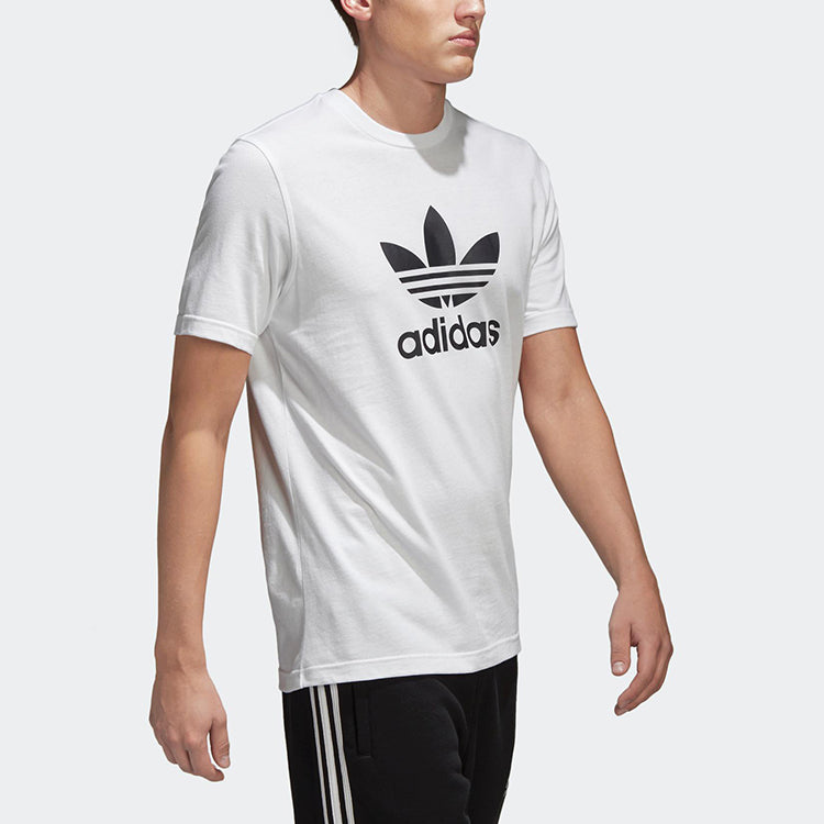 adidas originals Alphabet Printing Casual Breathable Sports Short Sleeve White CW0710