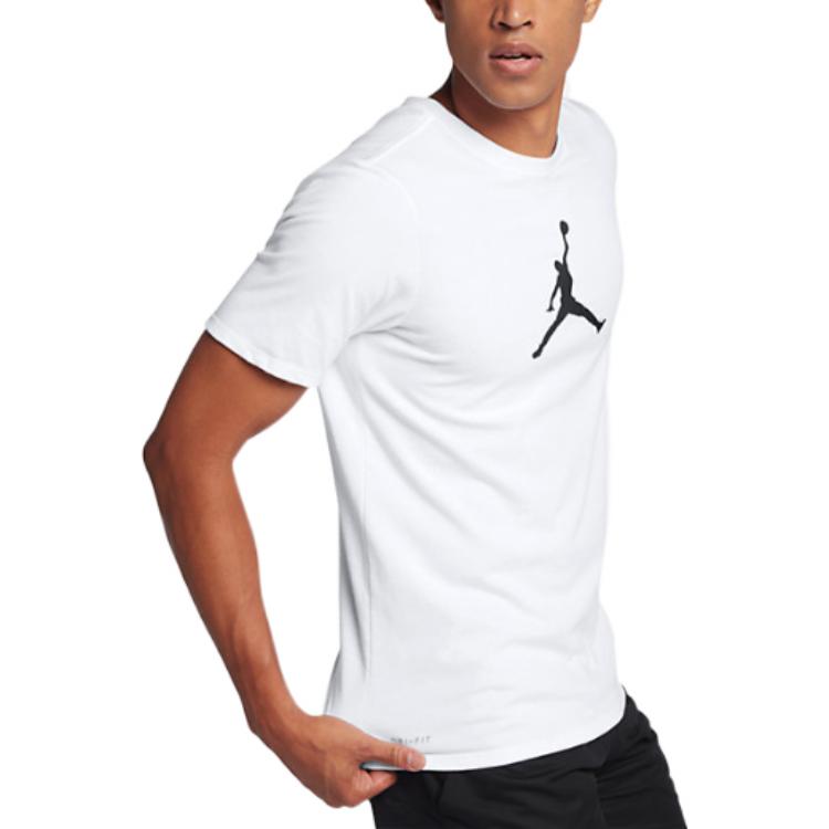 Air Jordan Flying  Sports Short Sleeve T-Shirt Men's White 925603-100