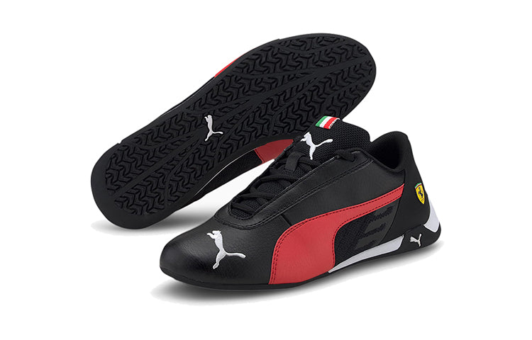 (GS) PUMA Scuderia Ferrari Race R-cat Low Top Running Shoes Black/Red 306546-02