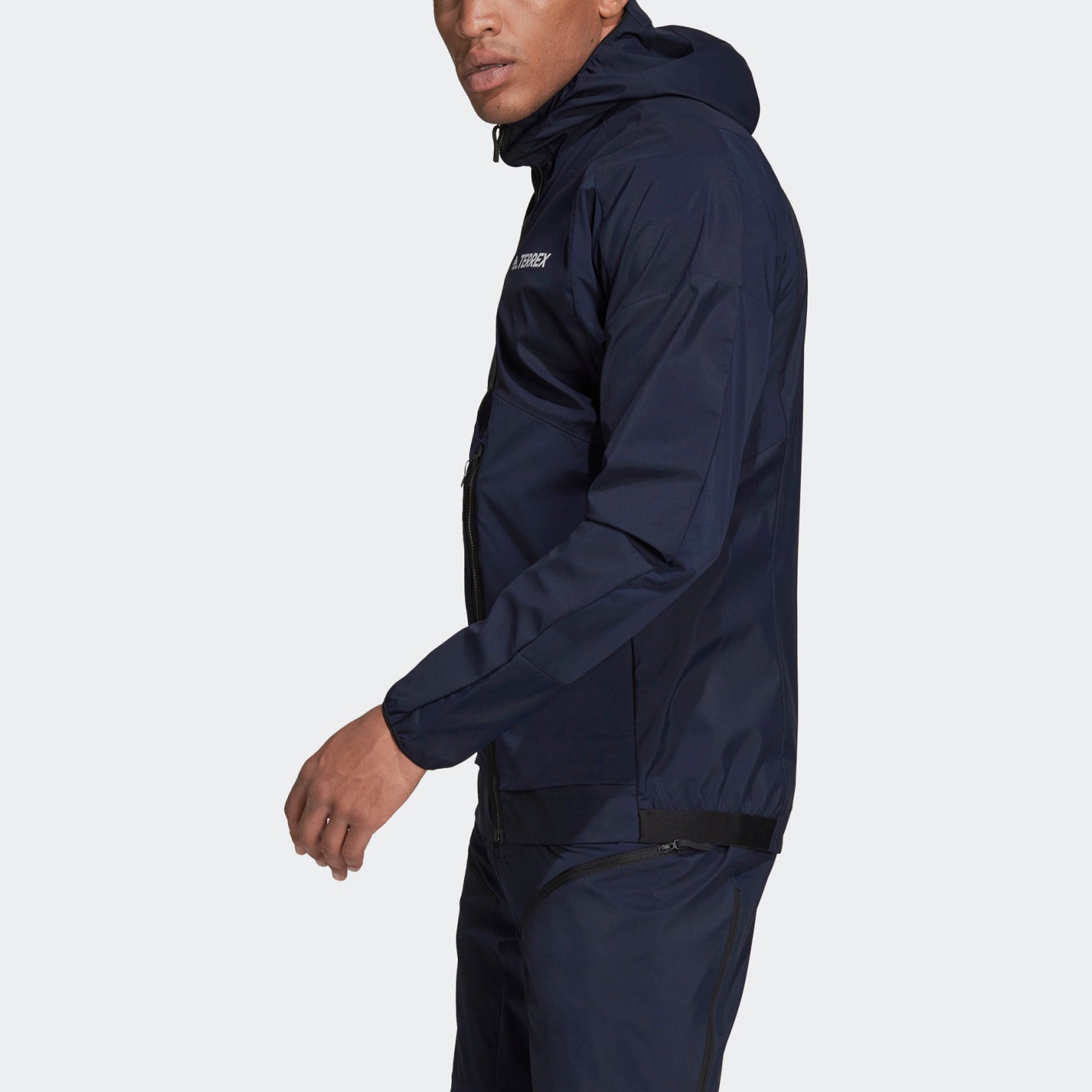 adidas Terrex Outdoor Sports Hooded Jacket Navy Blue GV4359