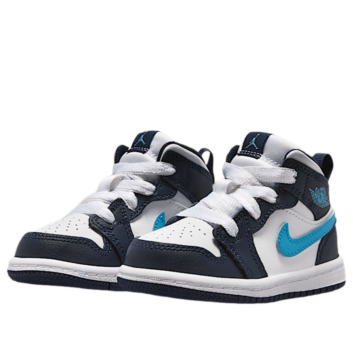 (TD) Air Jordan 1 Mid 'Obsidian Dark Powder Blue' DQ8425-404