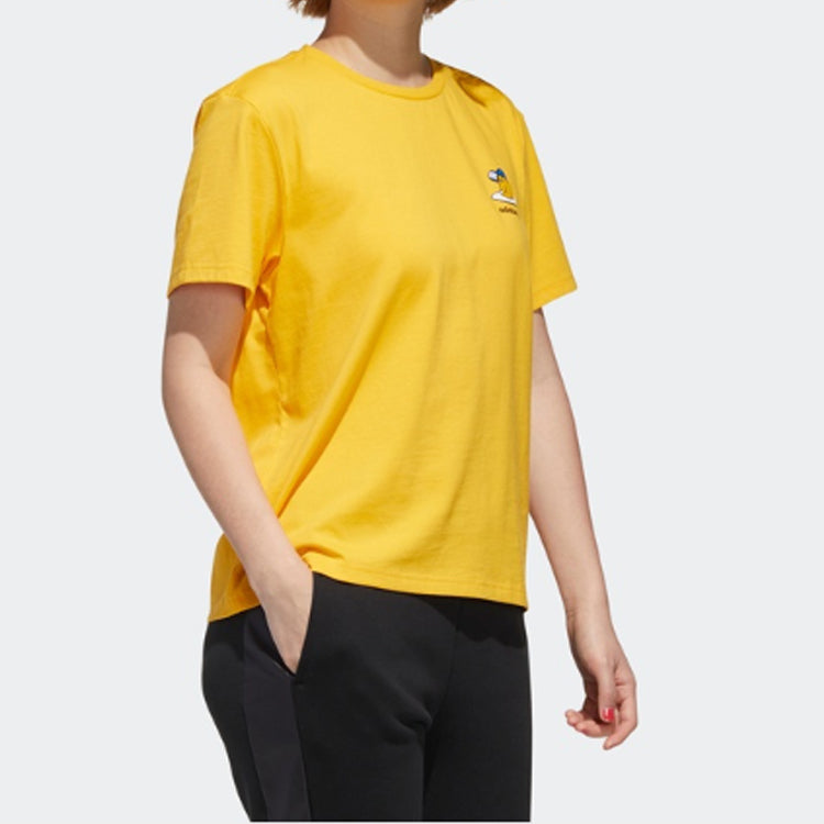 (WMNS) adidas neo GDTM BF TEE Yellow Crossover Sports Short Sleeve Yellow GP5901