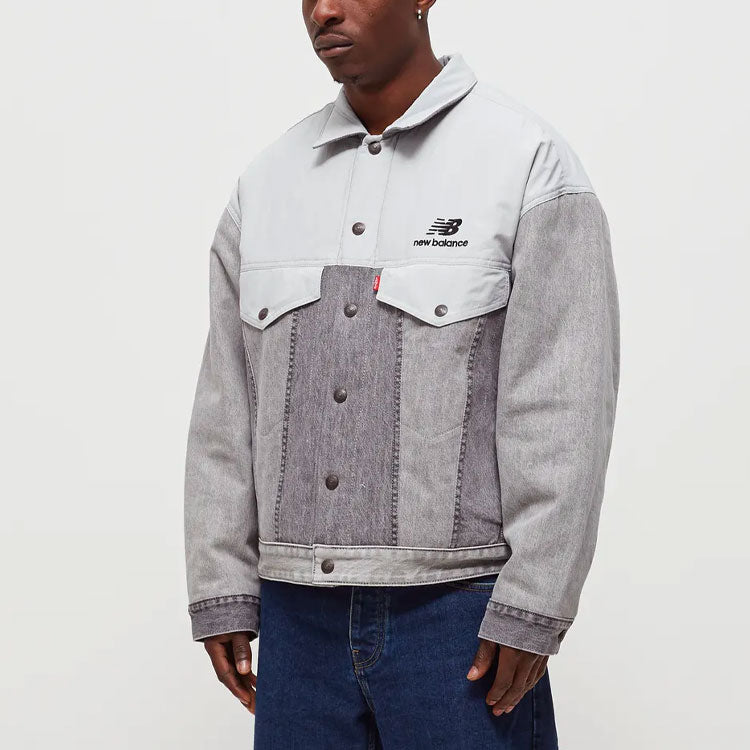 Men's Levis  New Balance Crossover Reversible Splicing Jacket Gray 19855-0003