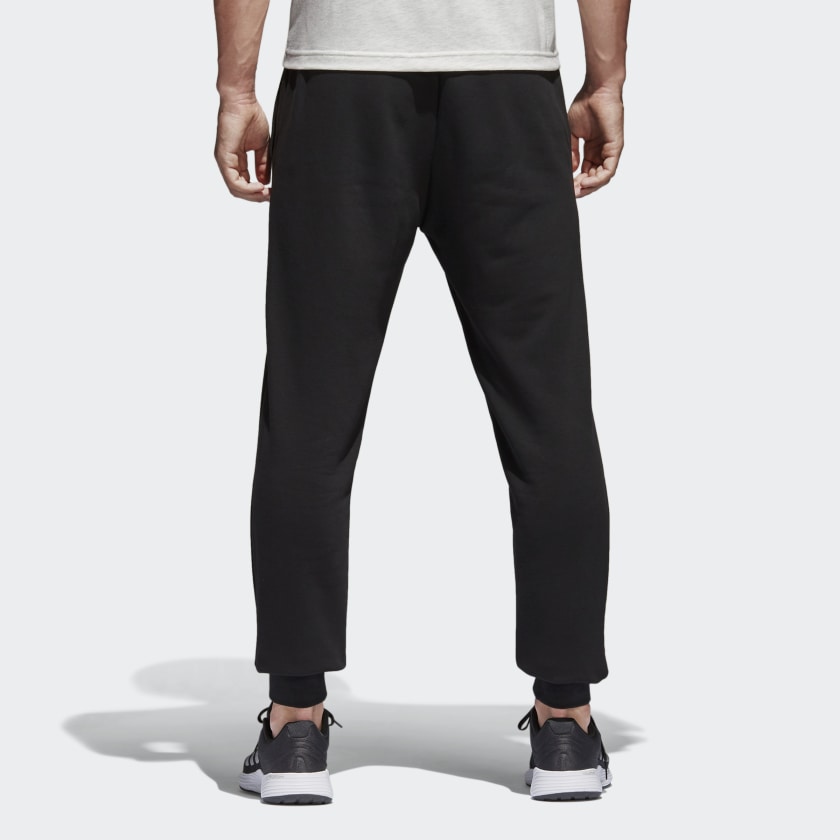 adidas Essentials French Terry Pants Knitted Sport Trousers Men's Black BK7433