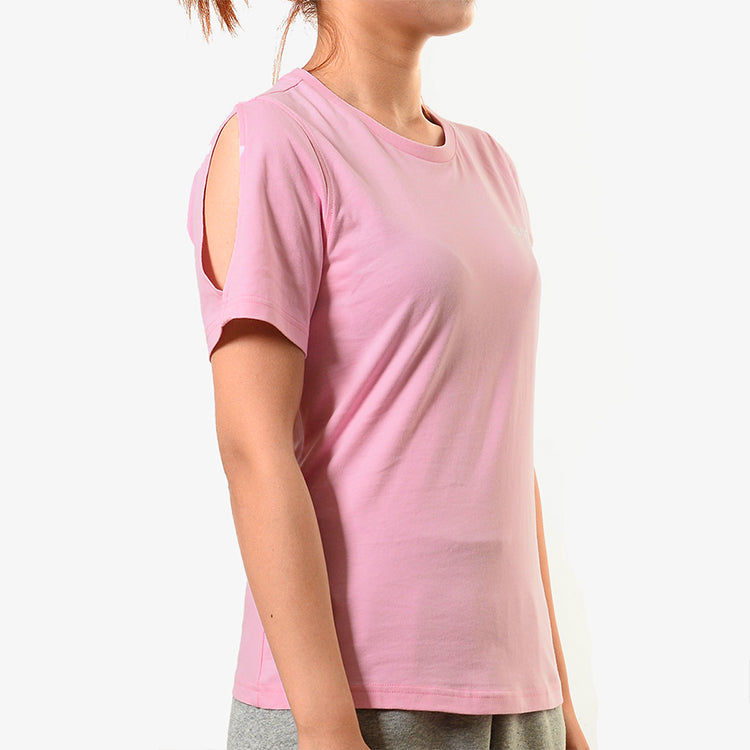 (WMNS) adidas neo Casual Sports Training Round Neck Short Sleeve Pink EA0330