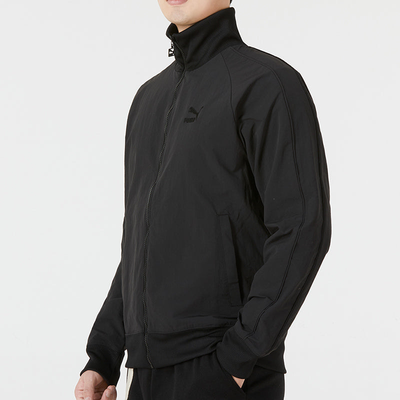 PUMA T7 Crinkled Track Jacket 'Black' 535557-01