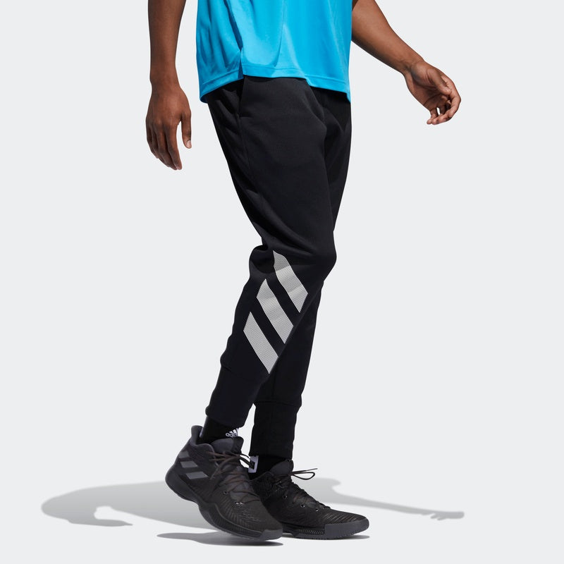 adidas Act Side Stripe Printing Sports Long Pants Black DW7326