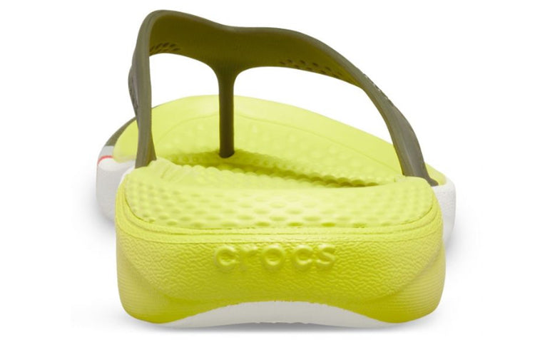 Crocs LiteRide Colorblock Flip Flip-Flops Yellow 205625-37P