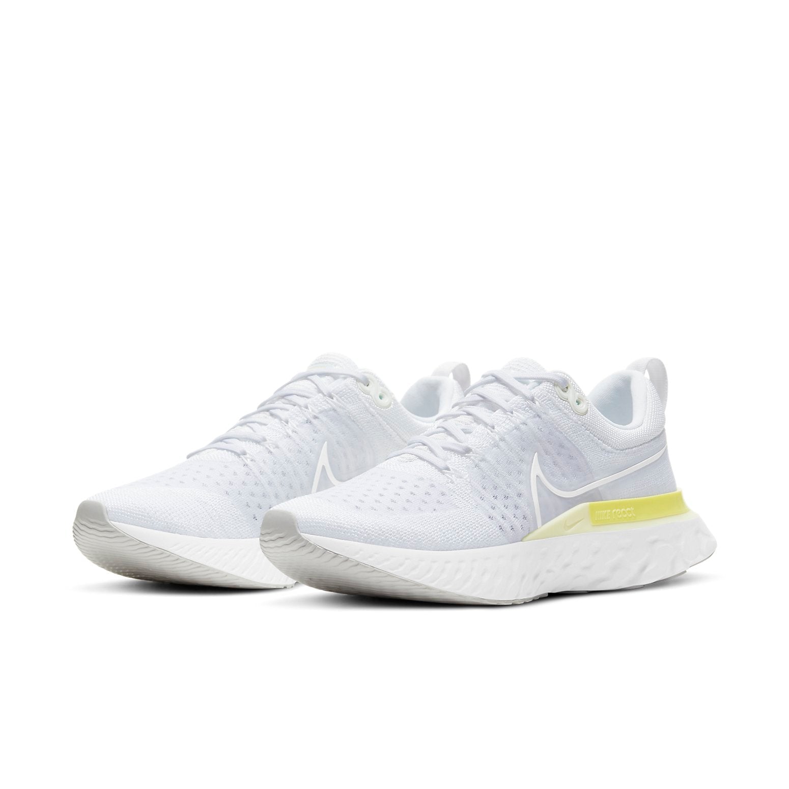 (WMNS) Nike React Infinity Run Flyknit 2 'White Light Citron' CT2423-100