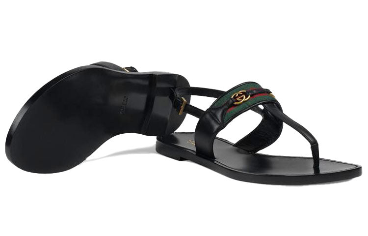 (WMNS) Gucci Sandals Black 624308-DH790-1072