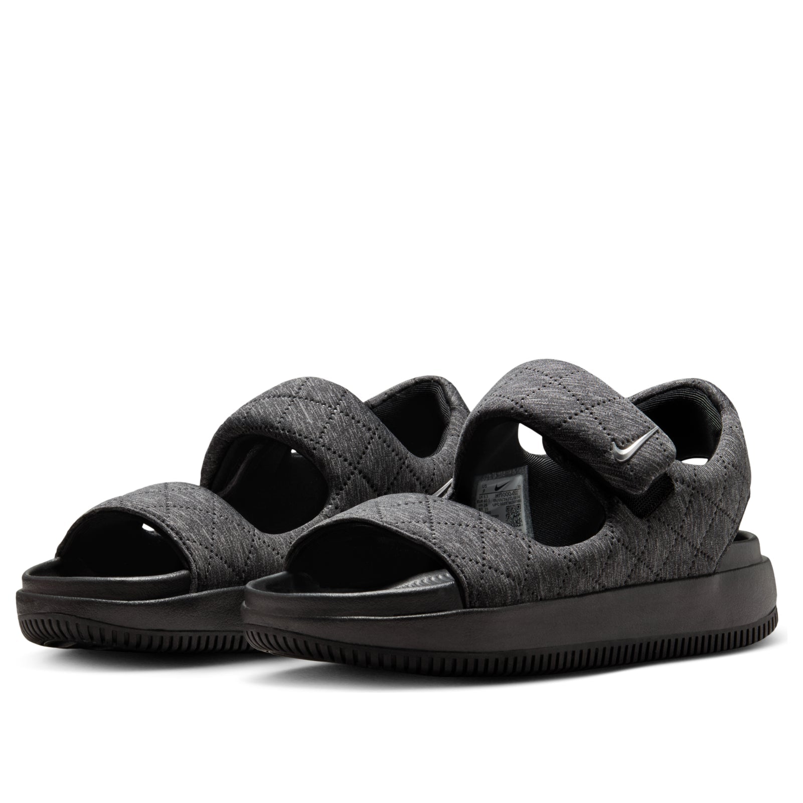 (WMNS) Nike Calm SE Sandals 'Black Metallic Silver' HJ9000-002