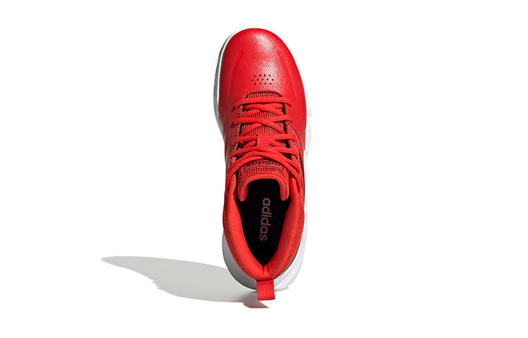 (GS) adidas Own The Game Wide J 'Active Red' EF0306