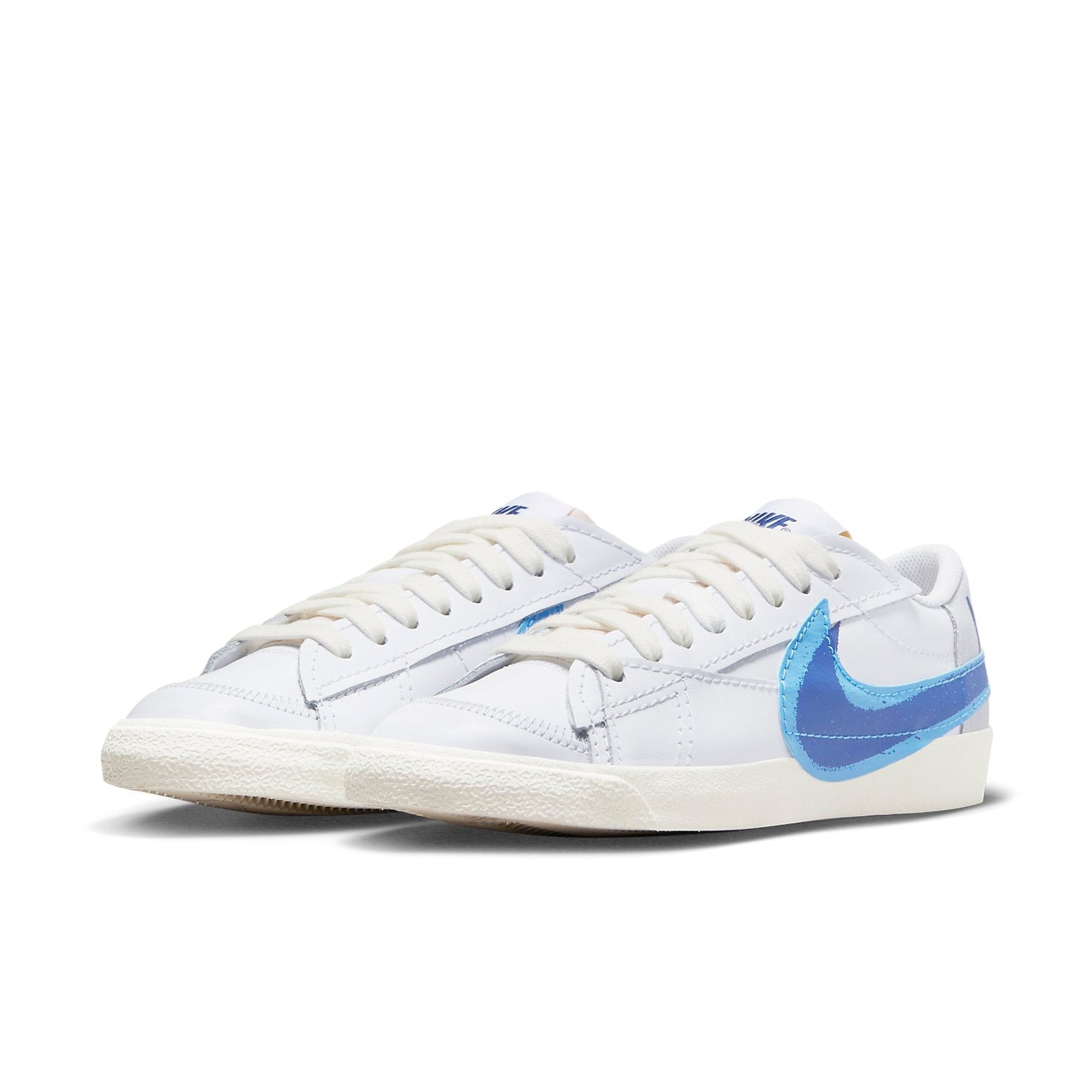 Nike Blazer Low '77 Jumbo Double Swoosh 'White Blue' FN3413-100