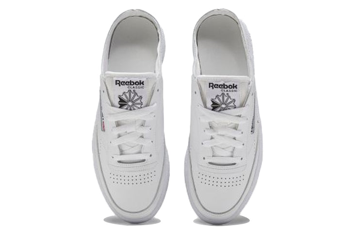 (WMNS) Reebok Club C 85 Mule Slip-On Shoes White FX4219