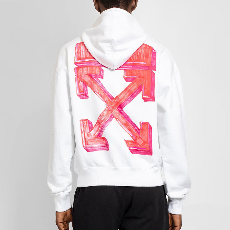 Off-White Fw20 Back Arrows Sketch Logo Sweater OMBB037E20FLE0020125