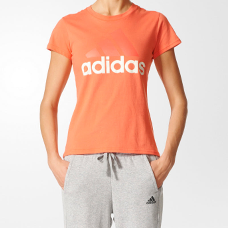 (WMNS) adidas Classic Large logo Printing Short Sleeve S97215