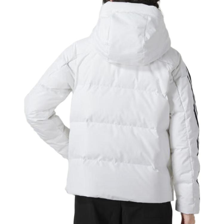 (WMNS) adidas Three Stripes Puffer Down Jackets Asia Sizing 'White' IT8721