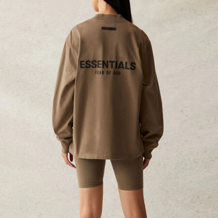 Fear of God Essentials SS21 Long Sleeve T-Shirt 'Taupe' FOG-SS21-558