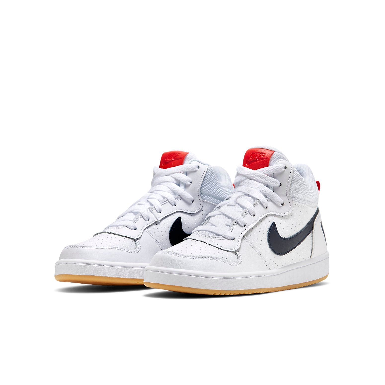 (GS) Nike Court Borough Mid 'White Obsidian Gum' 839977-107