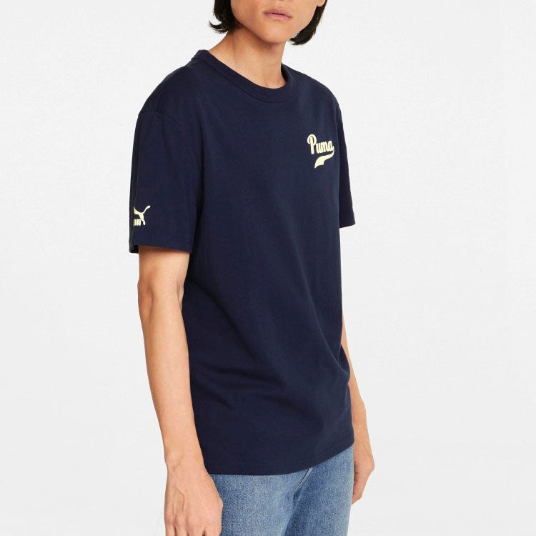 PUMA Word Team Graphic Tee 'Navy' 536929-06