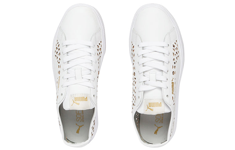 (WMNS) PUMA Vikky Stacked Laser Cut SoftFoam Sneakers White 369378-02