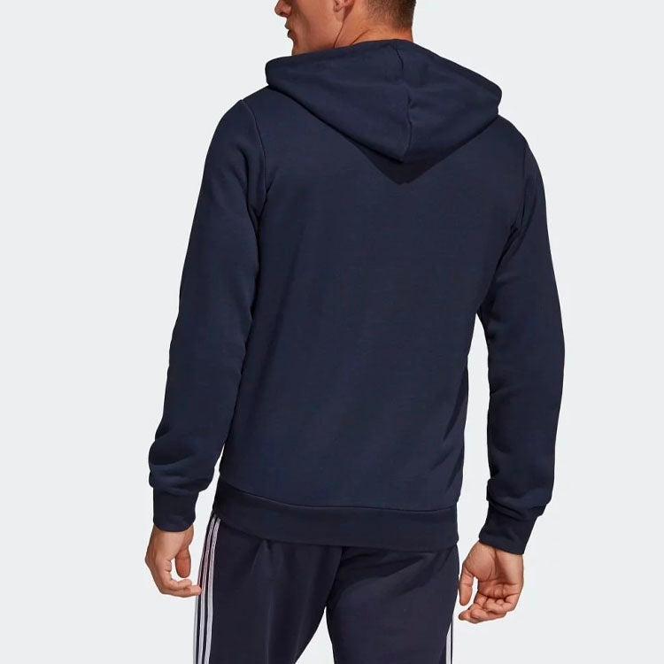 adidas Slim Fit Casual Sports Hooded Jacket Blue DU0386