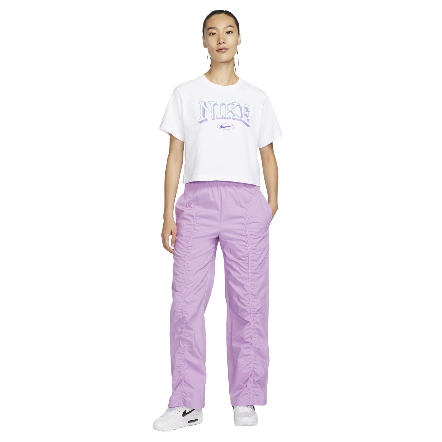 (WMNS) Nike Sportswear Graphic Oversized T-Shirt Asia Sizing 'White' FZ2856-100