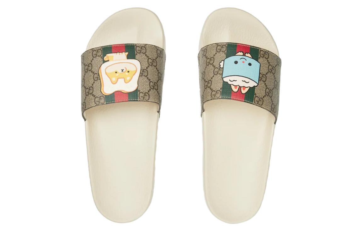 Gucci Animal Web Slides 'Beige' 737519-FABN0-8919