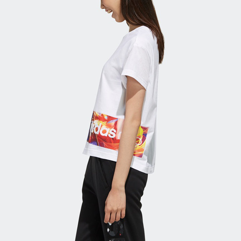 (WMNS) adidas neo x King Of Glory Tee White FR7992