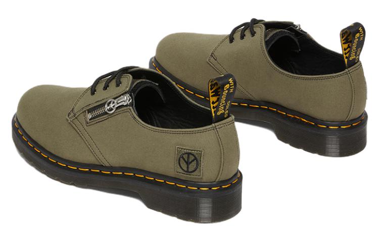 Dr. Martens x Babylon 1461 Canvas & Leather Oxford Shoes 'Black Olive' 27990335