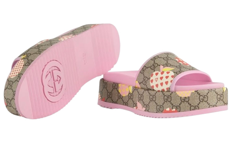 (WMNS) Gucci Rubber GG Slide 'Les Pommes' 664214-22K20-8961