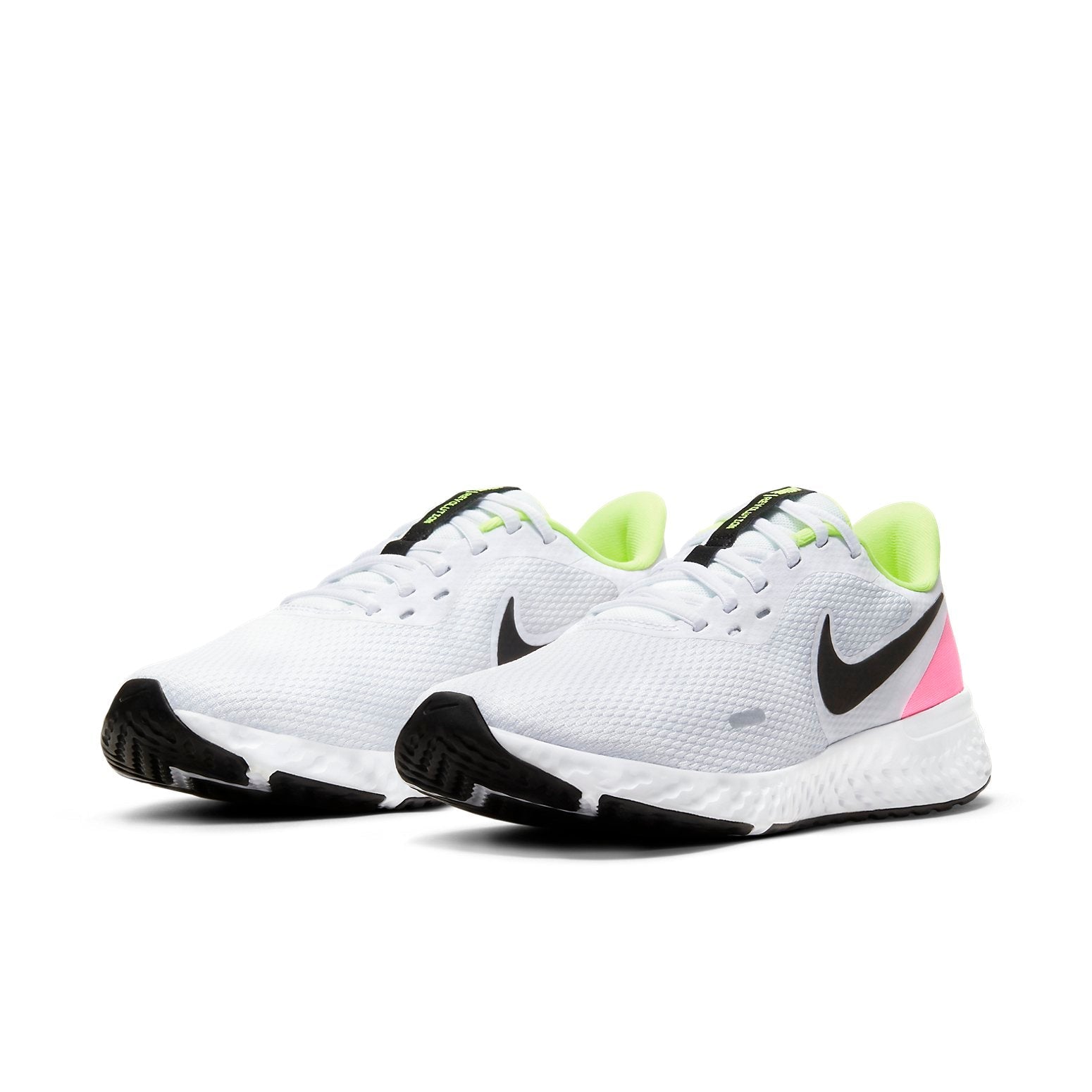 (WMNS) Nike Revolution 5 White/Pink/Green CZ8142-100