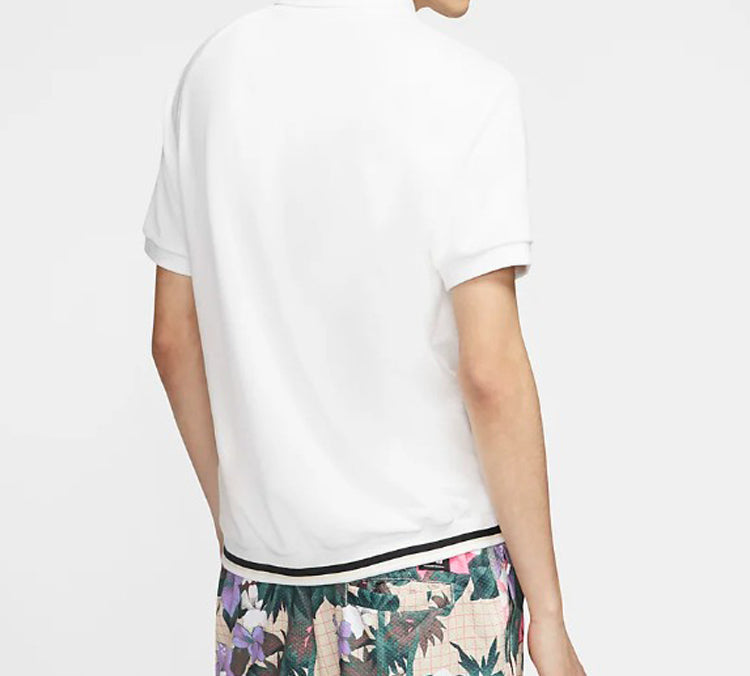 Nike SB Skateboard Short Sleeve Polo Shirt White CI7190-100