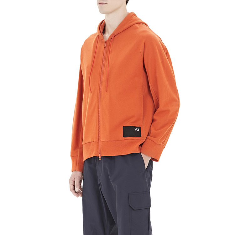 Men's Y-3 Solid Color Casual Hooded Drawstring Orange FJ0439