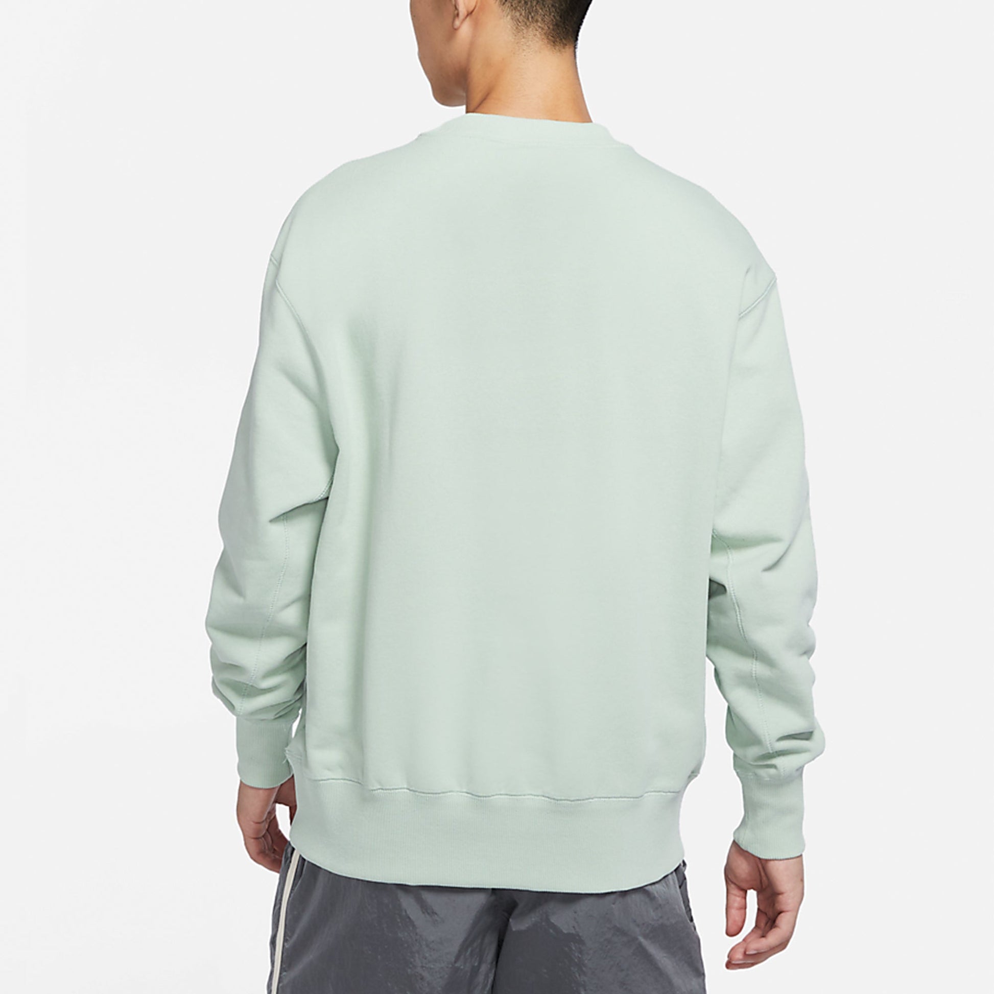 Men's Nike Sportswear Logo Casual Sports Round Neck Pullover Light Green DA0022-017