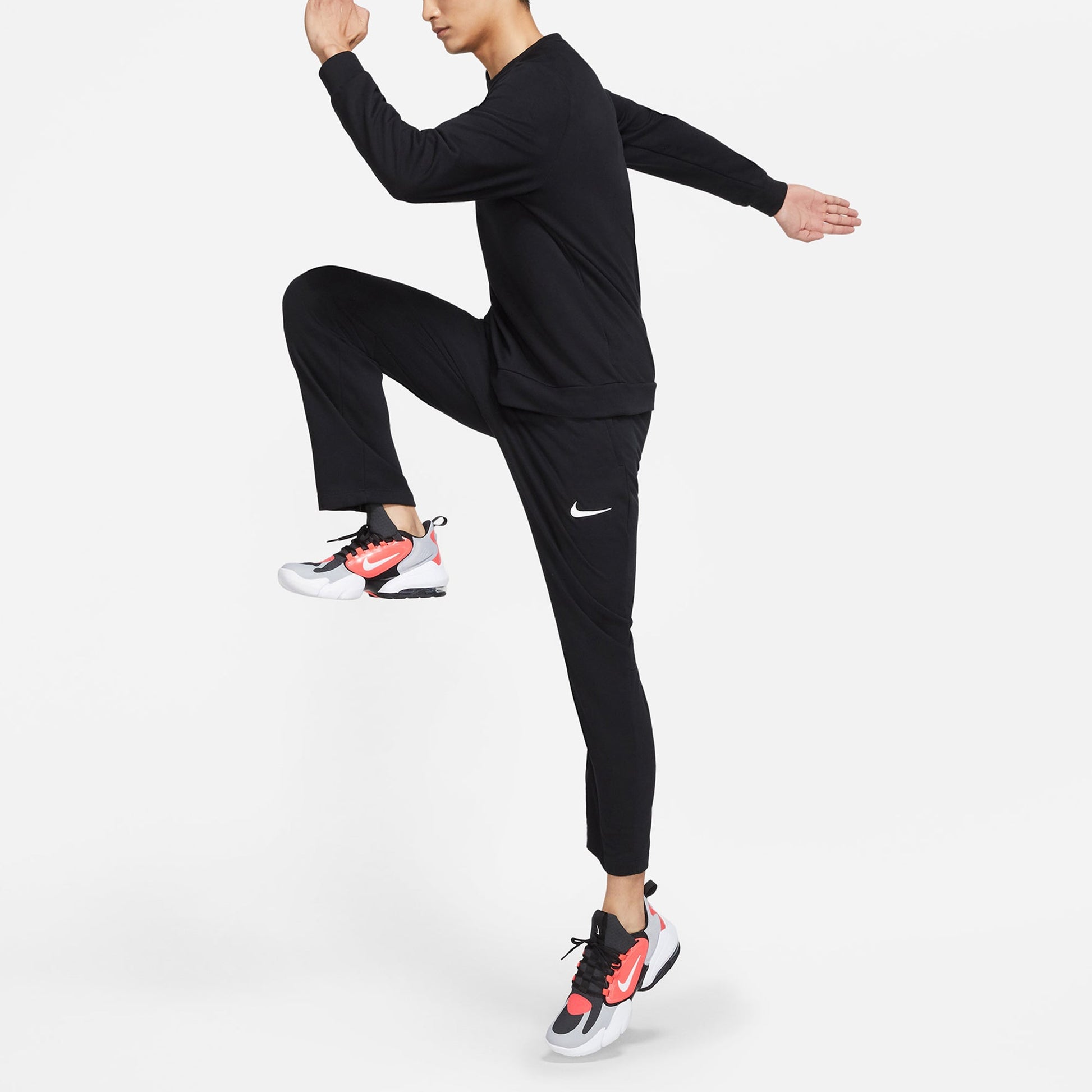 Nike As M Nk Df Pnt Reg Fl Casual Sports Knit Breathable Long Pants Black CZ6382-010