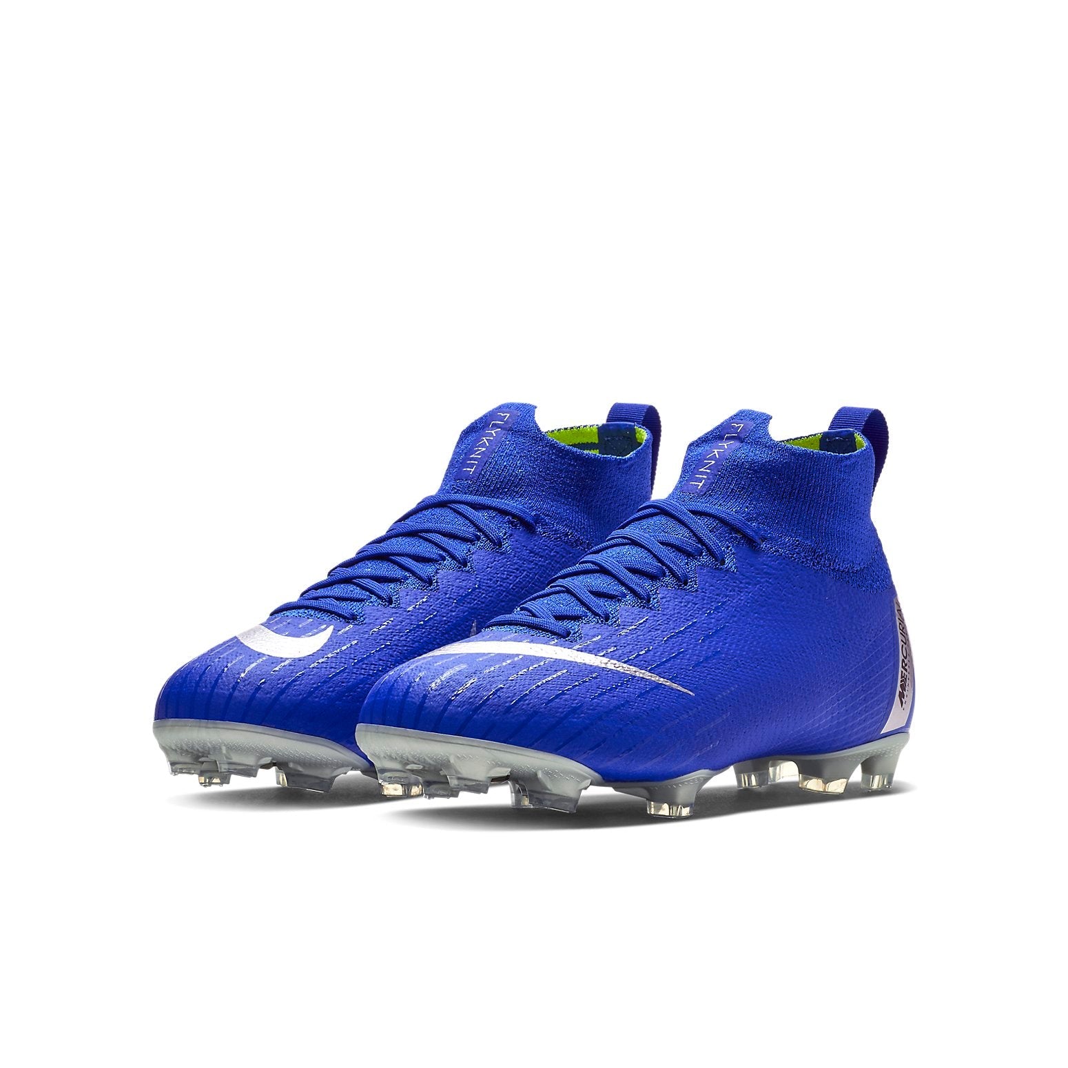 (GS) Nike Mercurial Superfly 6 Elite FG 'Racer Blue Silver' AH7340-400