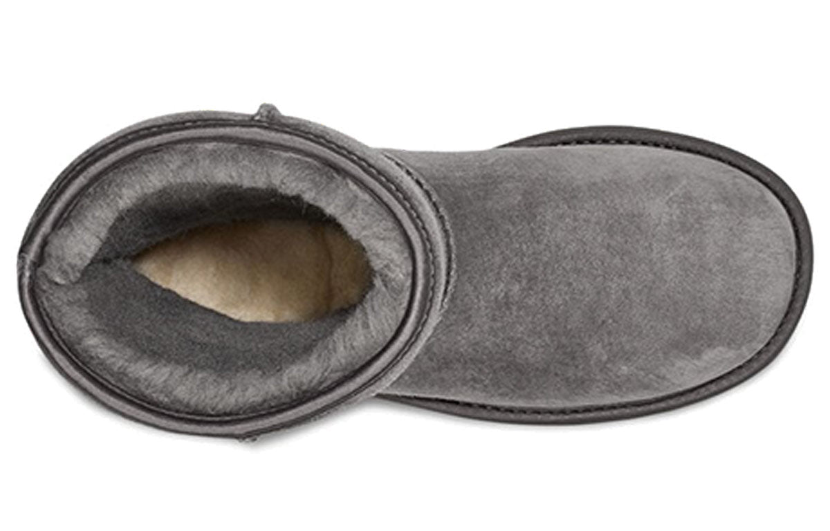 (WMNS) UGG Classic Short Crystal Snow Boots Gray 1091649-GREY