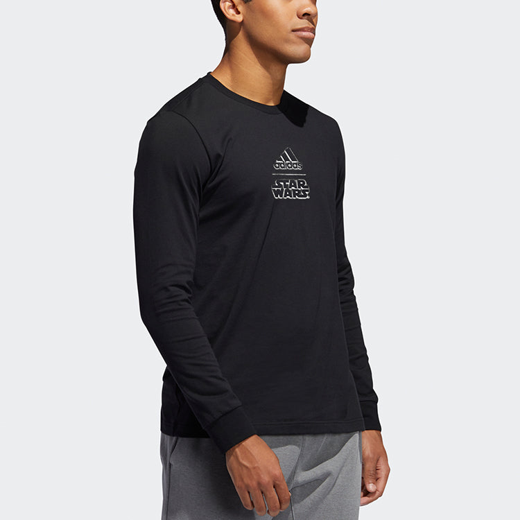 adidas Star War Basketball Casual Sports Long Sleeves Black FN3241