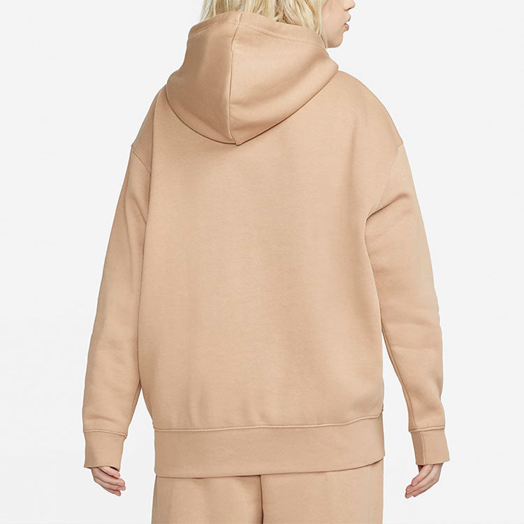 (WMNS) Nike Athleisure Casual Sports Pullover Fleece Hoodie Yellow DJ7669-200