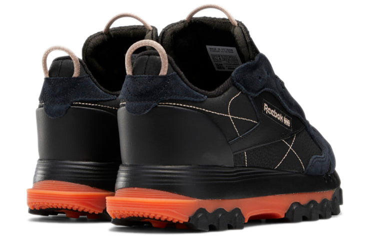 (WMNS) Reebok Classic Leather x Cardi B 'Core Black Fiery Orange' GY5925
