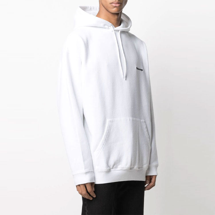 Men's Balenciaga hooded Casual Pure Cotton White 570811TJV859040
