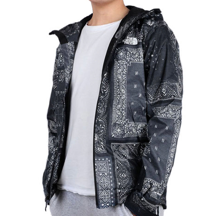 Men's THE NORTH FACE SS20 Full Print cashew Jacket Navy Blue NF0A4NCMLJ7